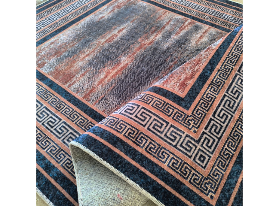 Kusový koberec HONOR New - Greece - tmavomodrý/červený