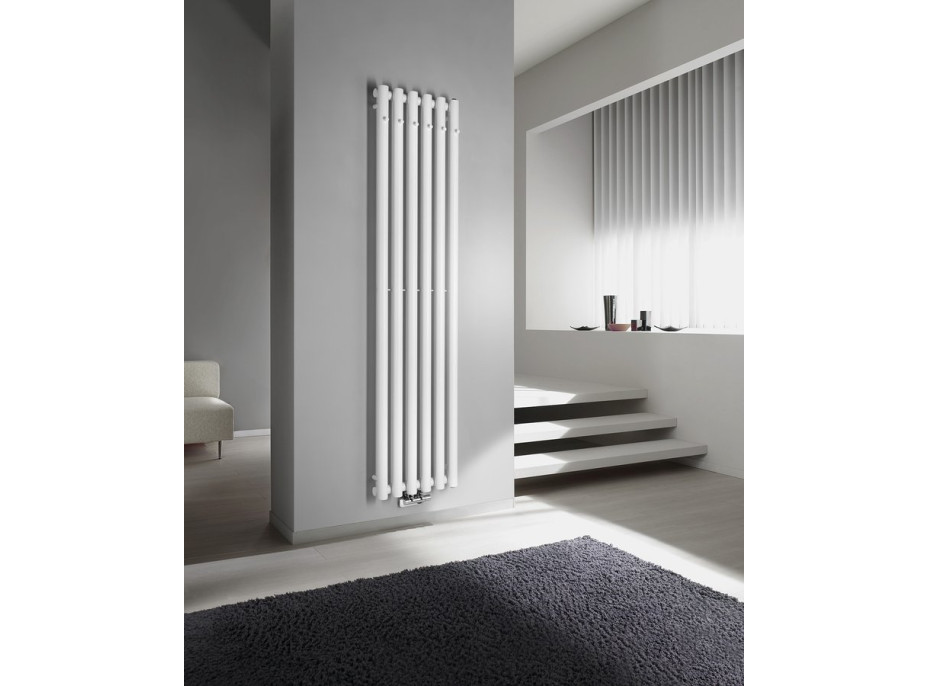 Sapho PILON vykurovacie teleso 418x1800mm, so šiestimi háčikmi pre uterák, biela mat IZ131T