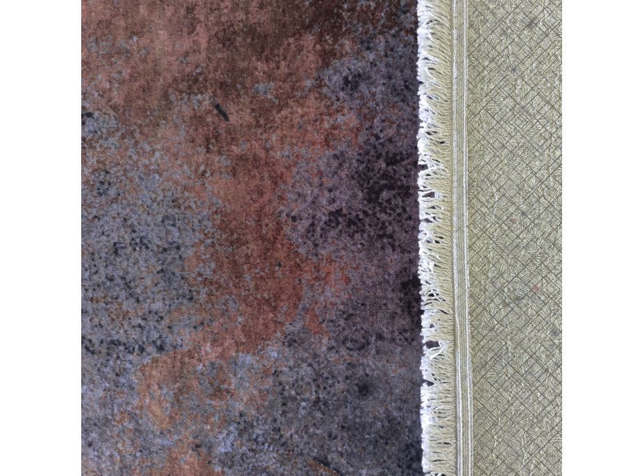 Kusový koberec HONOR New - Edge - tmavo šedý / hnedý