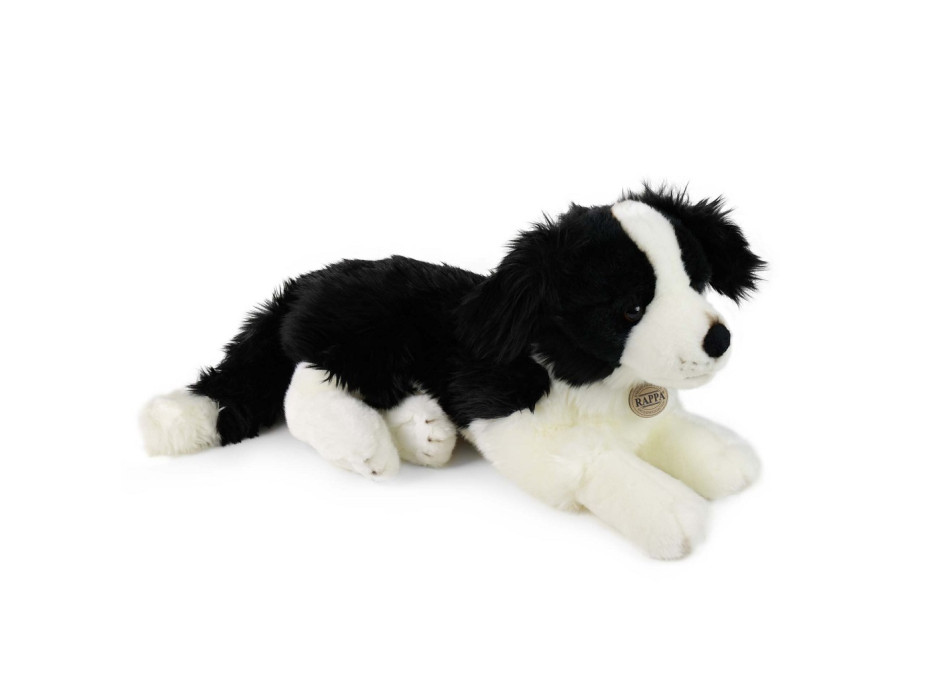 Rappa Plyšový pes border kólia ležiaca 45 cm ECO-FRIENDLY