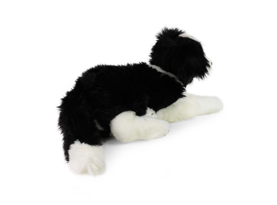 Rappa Plyšový pes border kólia ležiaca 45 cm ECO-FRIENDLY