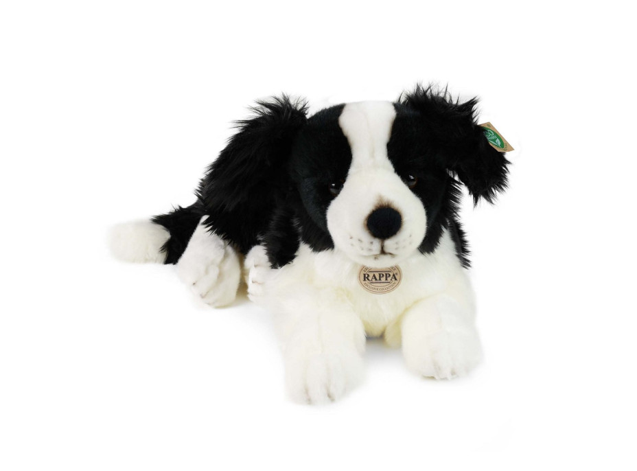 Rappa Plyšový pes border kólia ležiaca 45 cm ECO-FRIENDLY