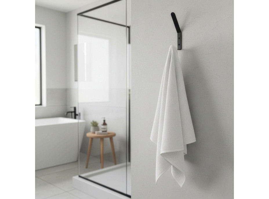 Súprava kovových háčikov FLORO 5 ks - čierna