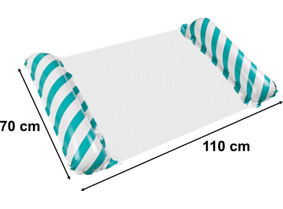 Nafukovací plážový matrac hojdacia sieť vodné ležadlo kreslo bazén modrá