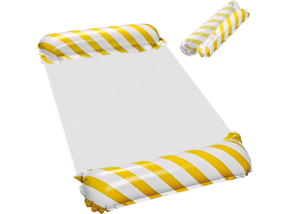 Nafukovací plážový matrac - bazénové kreslo - žlté