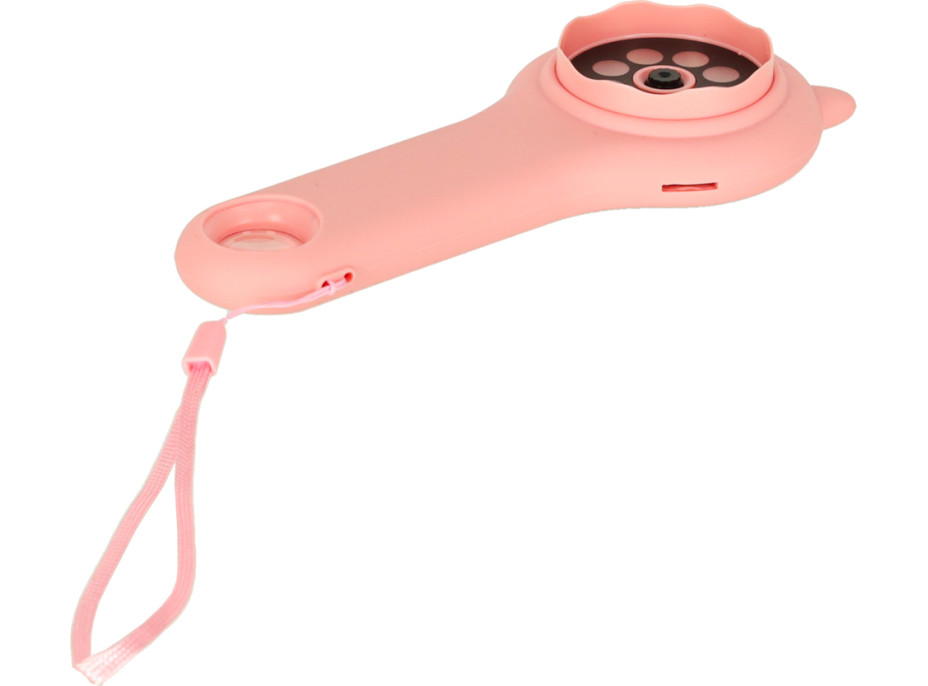 Optický mikroskop/digitálna lupa 500x 2Mpx - ružová