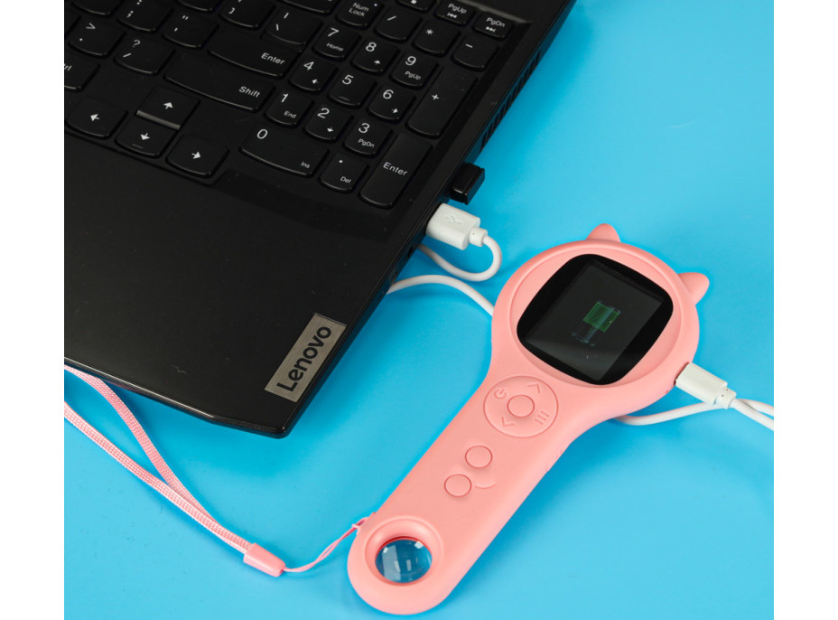 Optický mikroskop/digitálna lupa 500x 2Mpx - ružová