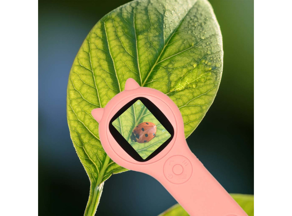 Optický mikroskop/digitálna lupa 500x 2Mpx - ružová