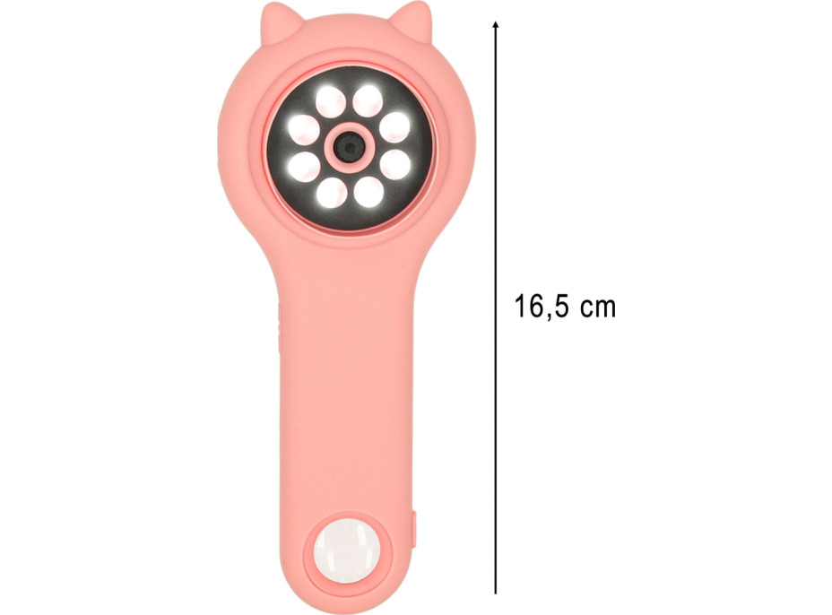 Optický mikroskop/digitálna lupa 500x 2Mpx - ružová