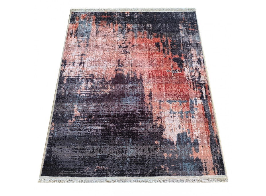 Kusový koberec HONOR New - Mist - červený/sivý