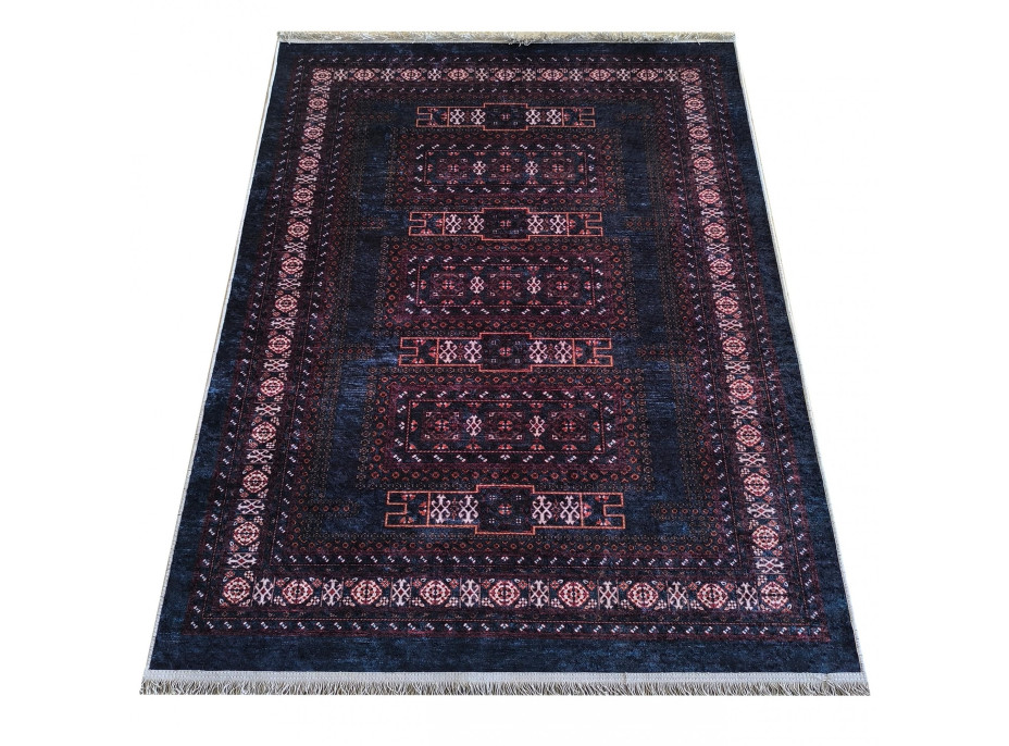 Kusový koberec HONOR New - Ethnic - tmavomodrý/červený