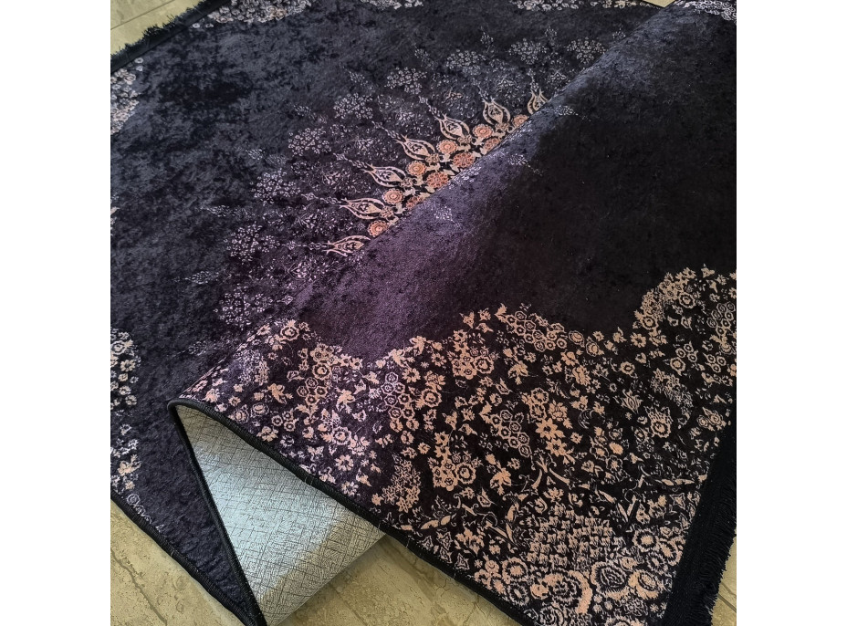 Kusový koberec HONOR New - Mandala - tmavomodrý/fialový