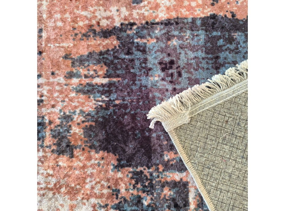 Kusový koberec HONOR New - Mist - červený/sivý