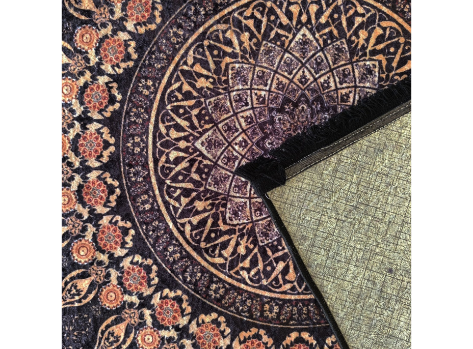 Kusový koberec HONOR New - Mandala - tmavomodrý/fialový