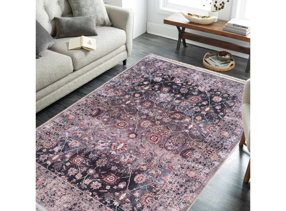 Kusový koberec HONOR New - Fragments - hnedý/sivý