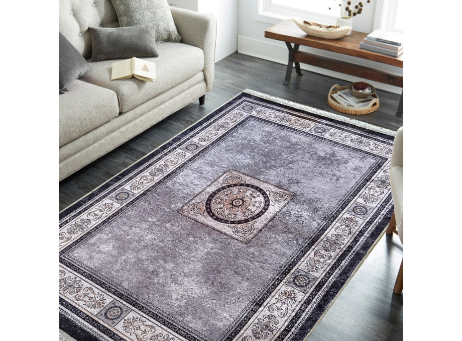 Kusový koberec HONOR New - Tile - šedý