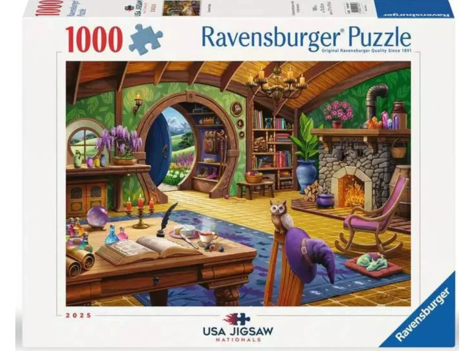 RAVENSBURGER Puzzle Útulná kúzelnícka chalúpka 1000 dielikov