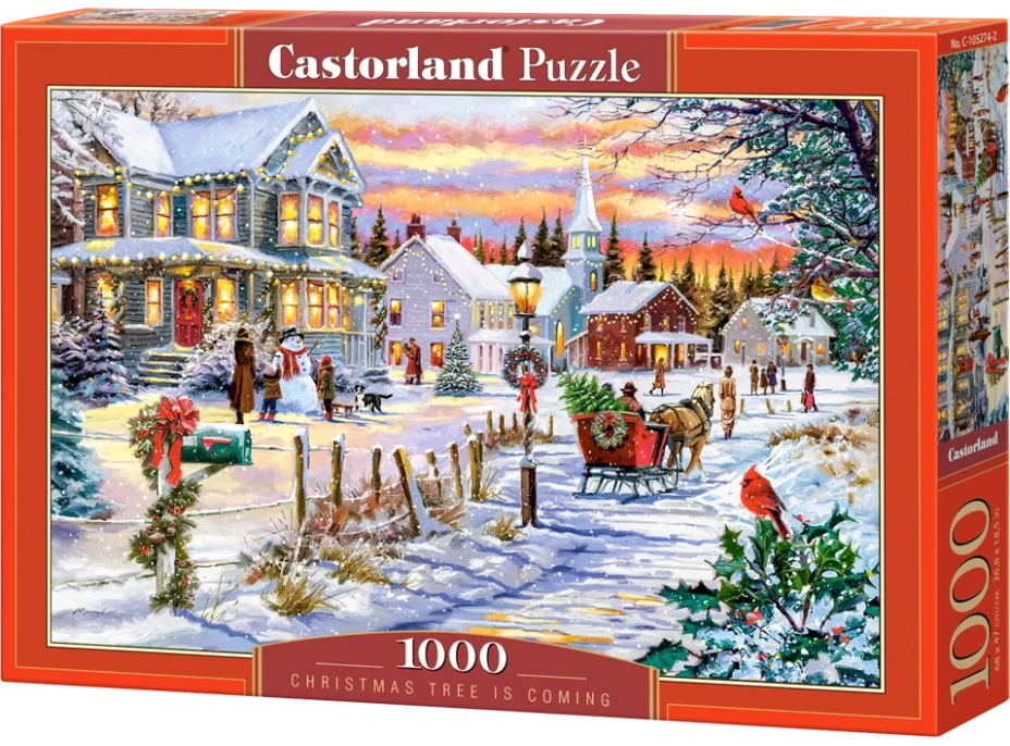CASTORLAND Puzzle Vianočný strom sa blíži 1000 dielikov
