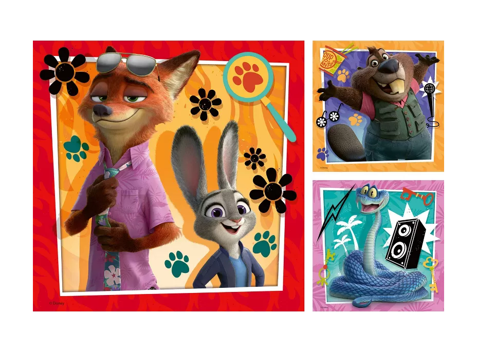 RAVENSBURGER Puzzle Zootropolis: Mesto zvierat 3x49 dielikov