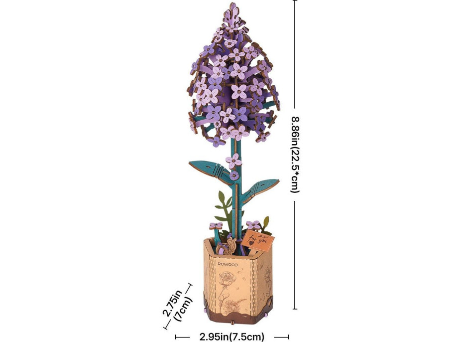 ROBOTIME Rowood 3D drevené puzzle Orgován 154 dielikov