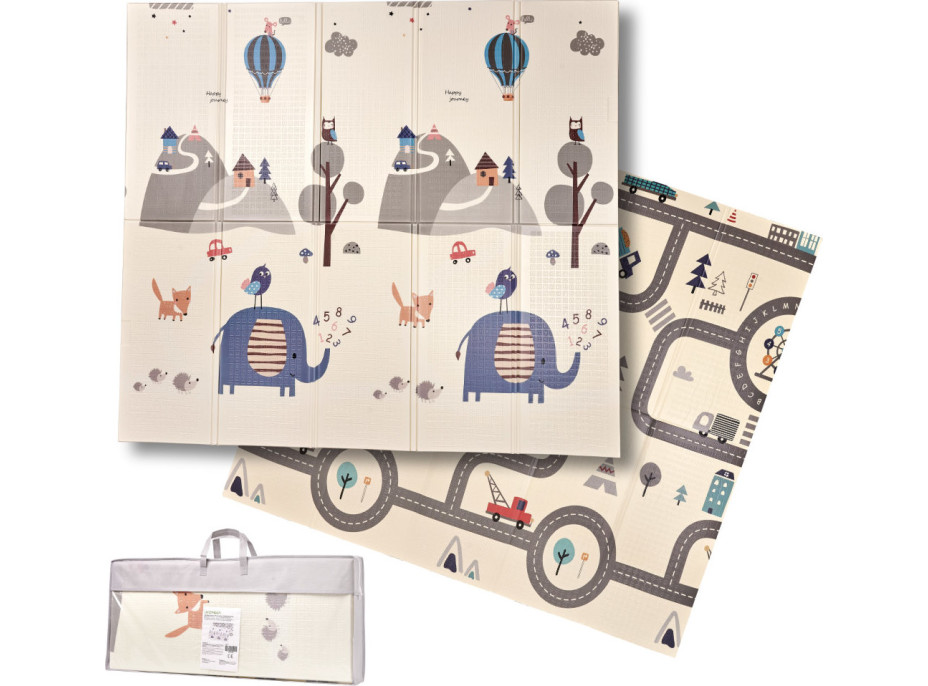 Obojstranná penová podložka 180 x 200 cm - Ulica/les