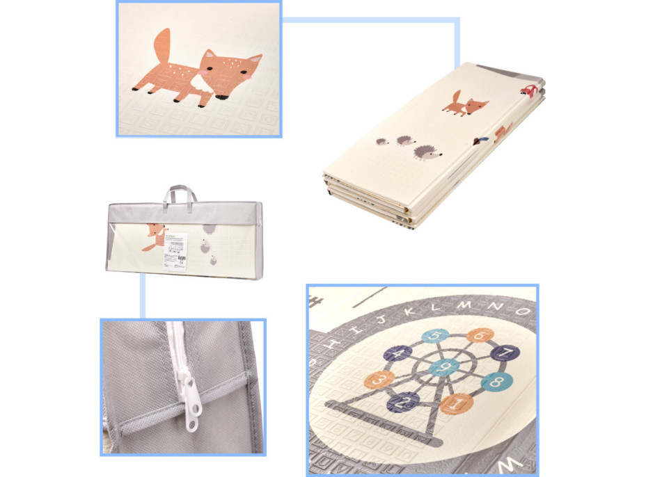 Obojstranná penová podložka 180 x 200 cm - Ulica/les