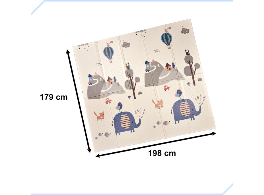 Obojstranná penová podložka 180 x 200 cm - Ulica/les