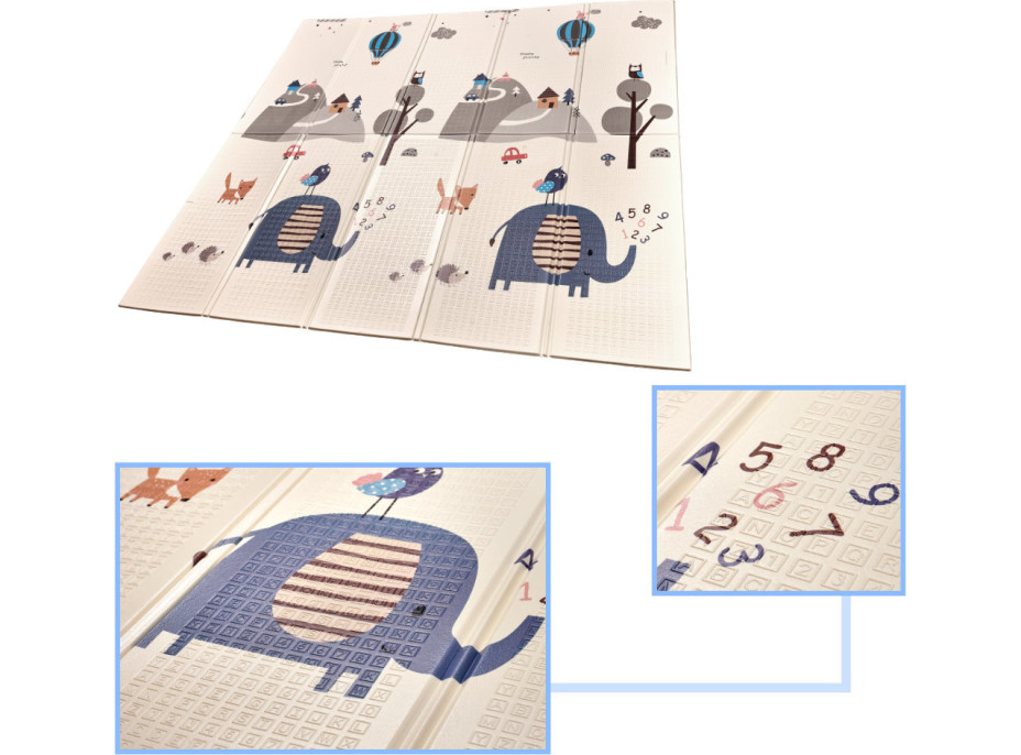 Obojstranná penová podložka 180 x 200 cm - Ulica/les