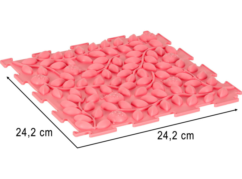 Senzorická podložka Montessori na masáž nôh 8 dielikov - pastelové farby