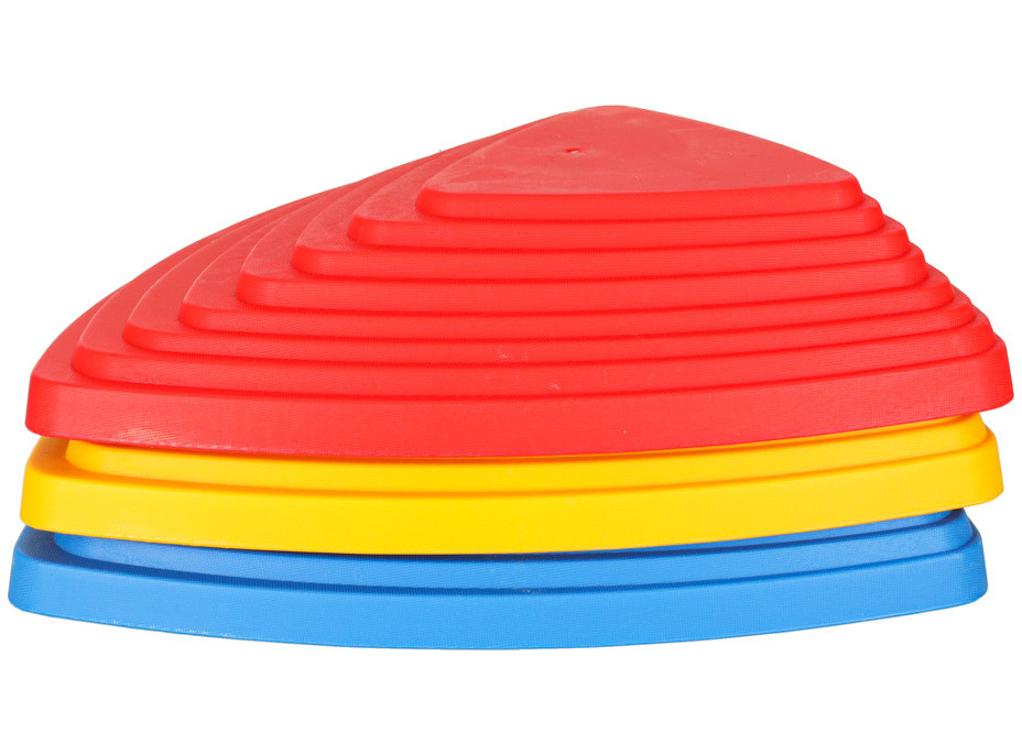 Senzorický Montessori chodník Riečne kamene pre tréning rovnováhy 11 prvkov - farebná