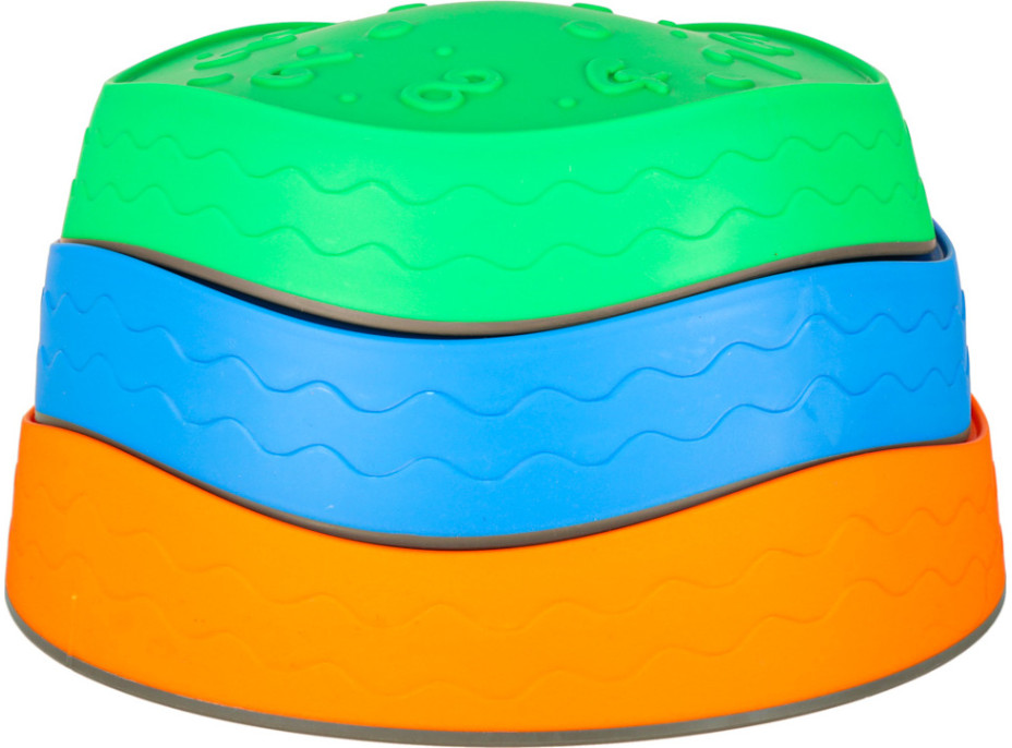 Senzorický Montessori chodník Riečne kamene pre tréning rovnováhy 5 prvkov - farebná