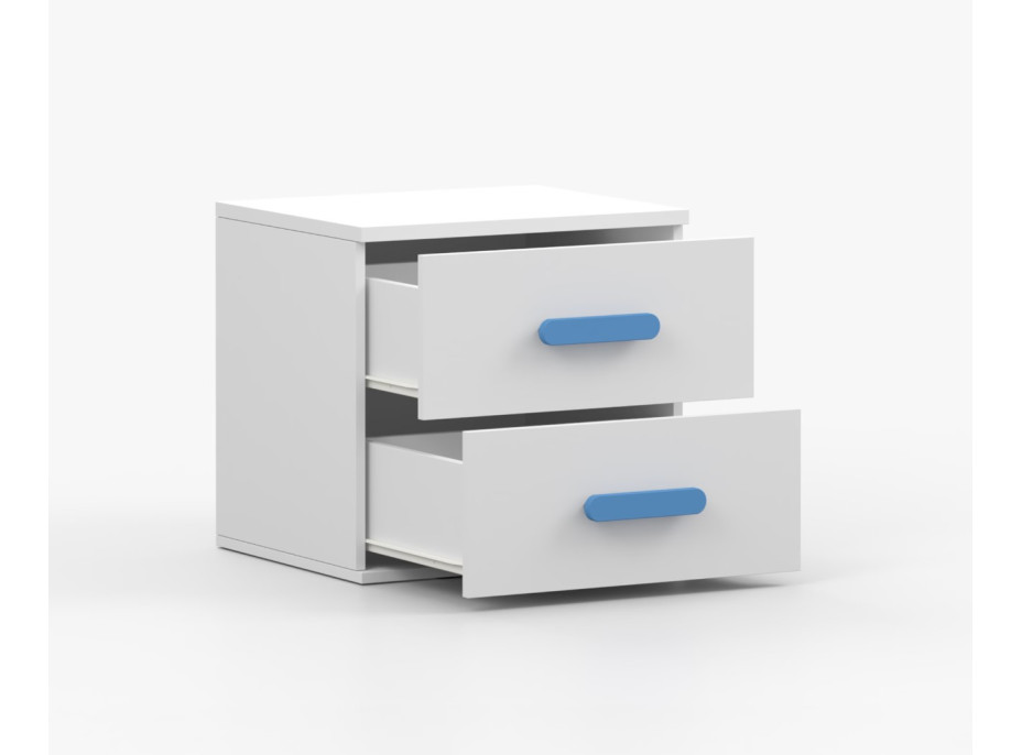 Nočný stolík SMYK - biely (viac variant)