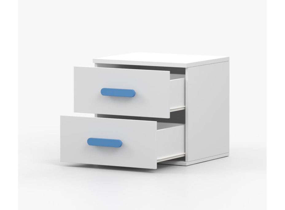 Nočný stolík SMYK - biely (viac variant)