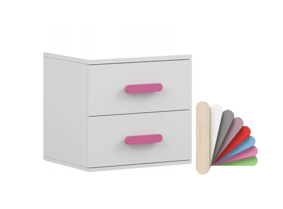 Nočný stolík SMYK - biely (viac variant)