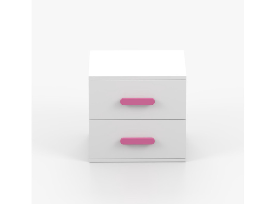Nočný stolík SMYK - biely (viac variant)