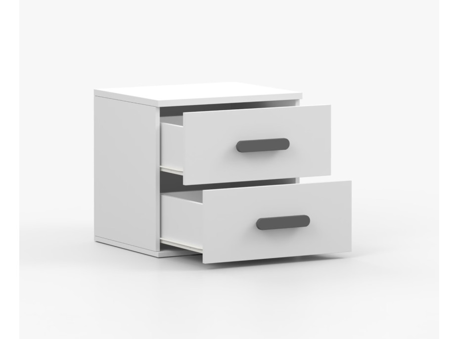 Nočný stolík SMYK - biely (viac variant)
