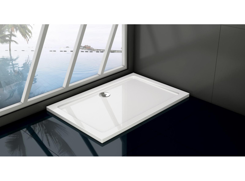 Obdĺžniková mramorová sprchová vanička VENETS - 150x90 cm