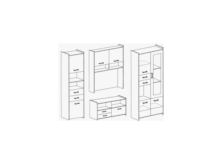 Obývacia stena MIRRAGE Mini