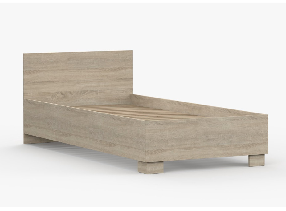 Posteľ SMYK 200x90 cm - dub sonoma