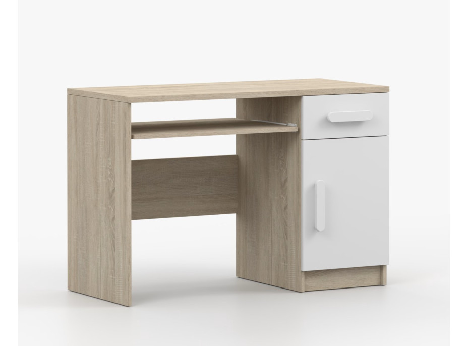 Písací stôl SMYK - dub sonoma/biely (viac variant)