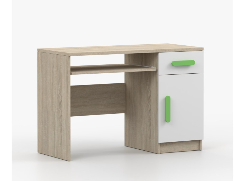 Písací stôl SMYK - dub sonoma/biely (viac variant)
