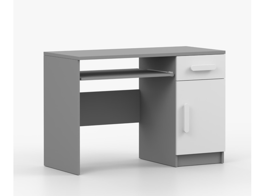 Písací stôl SMYK - šedý/biely (viac variant)
