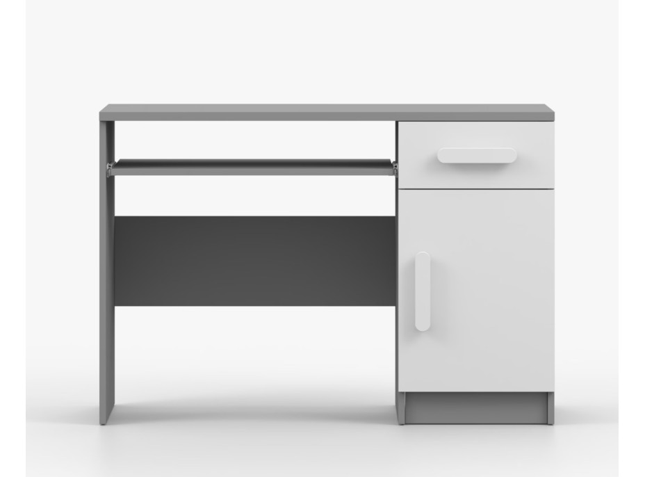 Písací stôl SMYK - šedý/biely (viac variant)