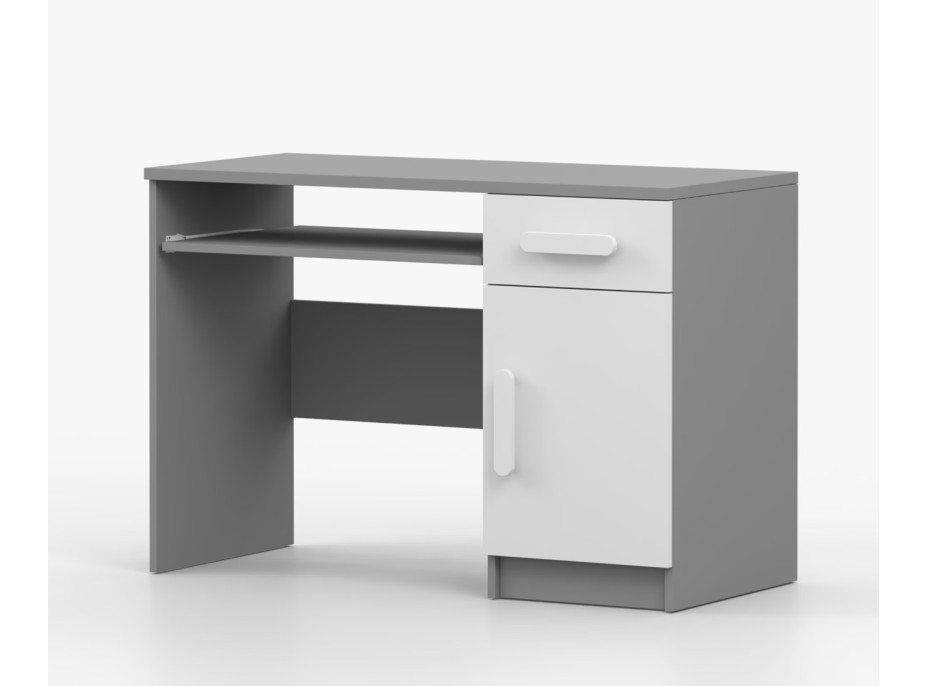 Písací stôl SMYK - šedý/biely (viac variant)