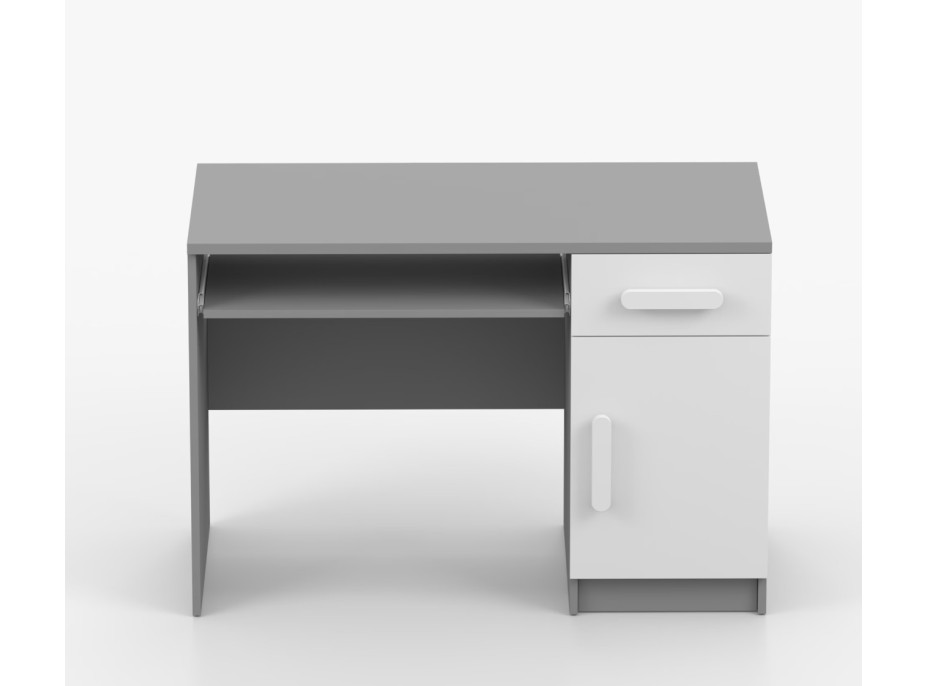 Písací stôl SMYK - šedý/biely (viac variant)
