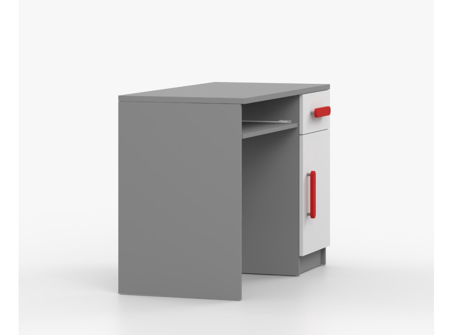 Písací stôl SMYK - šedý/biely (viac variant)