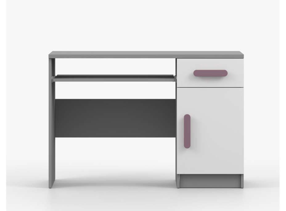 Písací stôl SMYK - šedý/biely (viac variant)