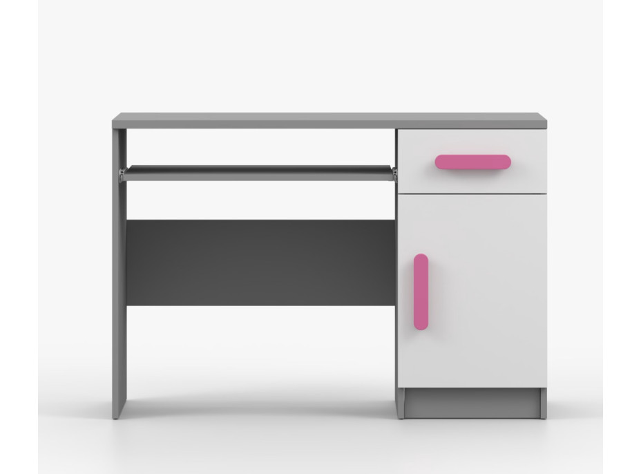 Písací stôl SMYK - šedý/biely (viac variant)