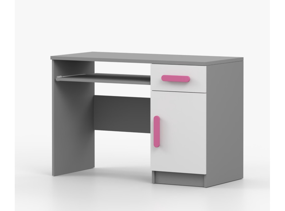 Písací stôl SMYK - šedý/biely (viac variant)