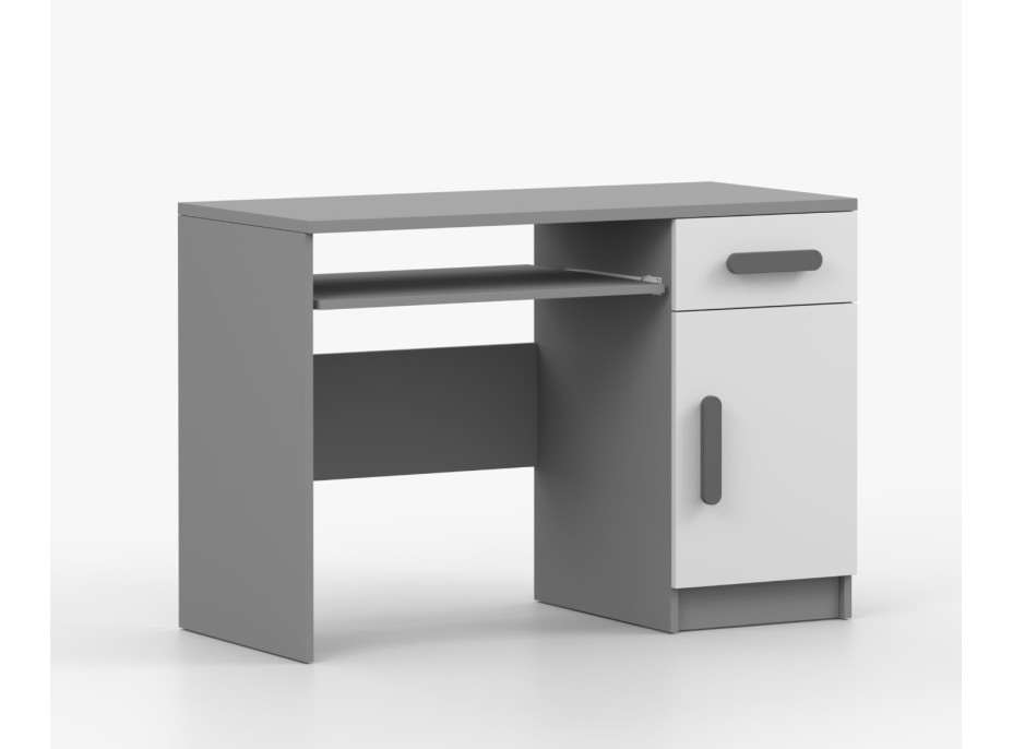 Písací stôl SMYK - šedý/biely (viac variant)